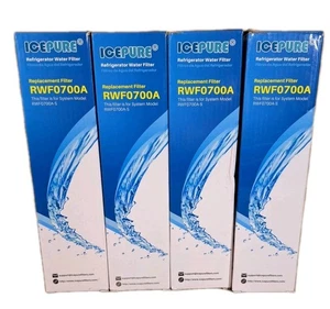 4x Ice Pure RWF0700A-S Replacement Refrigerator Water Filters Samsung & Kenmore - Picture 1 of 2