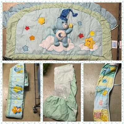 2000s Care Bears Baby Crib Set 3D Headboard, Ruffle, Pad Bedtime + Bonus EUC - Image 1 of 4