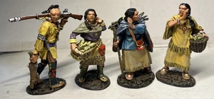 2009 JJ Designs 4 Figuren Set 1:30 Indianer JOHN JENKINS Indianer Flüstern - Bild 1 von 6