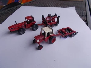 Ertl IH International 6388 2 + 2 1086 Farm Toy Tractor 1/64 Single & Wing Disc - Picture 1 of 7