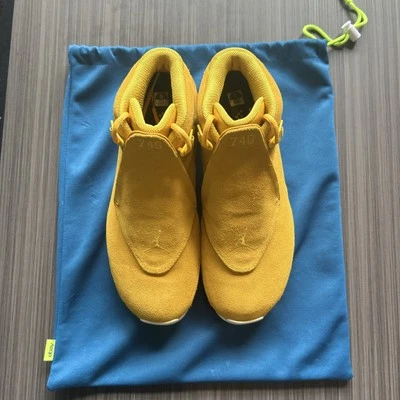 USADO (USADO 1X) Talla 12 Jordan 18 Retro Amarillo Ocre Foto 1 de 4