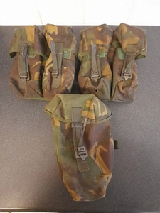 British Army DPM Water Bottle Carrier Canteen & 2x Ammunition Pouch Webbing  - Picture 1 of 17