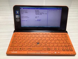 SONY VAIO TYPE P VPCP119KJ Orange Intel Atom Z530 64GB RAM 2GB “For Parts” - Afbeelding 1 van 24