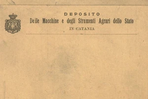 CATANIA-DEPOSITO MACCHINE AGRICOLE STRUMENTI  DELLO STATO-2 ANTICHE CARTOLINE - Picture 1 of 3