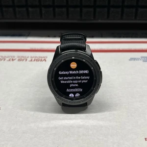 Samsung Galaxy Watch 42mm SM-R815U Stainless Steel GPS + LTE -Unlocked - Black - Photo 1 sur 6
