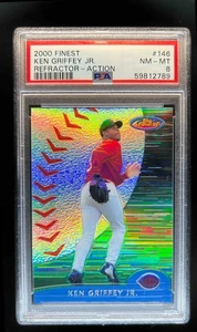 2000 Finest Ken Griffey Jr. Refractor #146 Reds PSA 8 - Picture 1 of 2