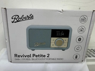 Roberts Revival Petite DAB/DAB+/FM Portable Radio RDS / Bluetooth - Duck Egg NEW - Image 1 of 4