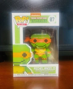 Funko Pop 8-Bit: Teenage Mutant Ninja Turtles Michelangelo #7. Mint Condition A+ - Picture 1 of 8