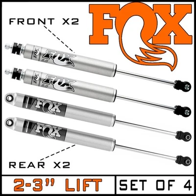 Amortiguadores delanteros y traseros Fox Performance 2.0 aptos para Jeep Comanche MJ 1986-1992 elevación de 2-3" Foto 1 de 4