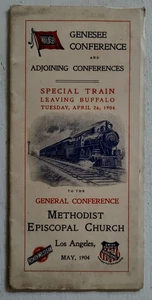 1904 Genesee Methodist Conference Train Buffalo NY to LA St Louis World Fair - Picture 1 of 7