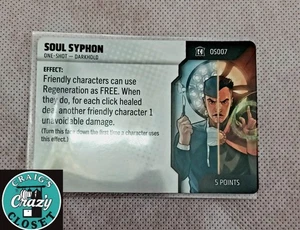 HeroClix Soul Syphon 0S007 One Shot Card Collector's Trove Set New - Picture 1 of 1