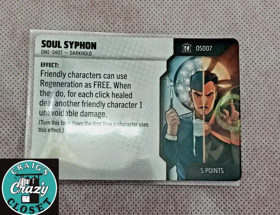 HeroClix Soul Syphon 0S007 One Shot Card Collector's Trove Set New - Image 1 of 1