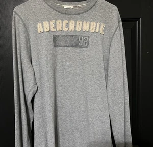 Camisa gris manga larga Abercrombie & Fitch talla XL - Imagen 1 de 6
