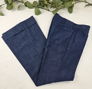 Pantalones acampanados Lee Blue Denim Bellbottom años 70 de colección 32" cintura 33" entrepierna discoteca - Imagen 1 de 15