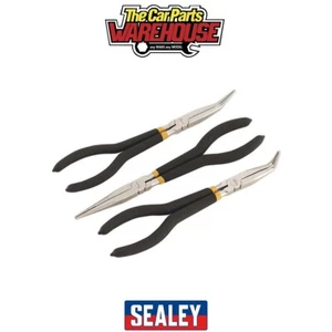 Sealey AK930 Premier Needle Nose Pliers Set Ni-Fe Finish 280mm 3pc - Picture 1 of 5