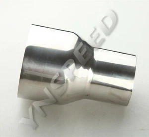 US SHIP 2.75" OD To 3" OD Exhaust Pipe Coupling Connector Adapter Reducer SS - Imagen 1 de 5