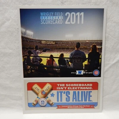 Chicago Cubs vs. Braves Scorecard Program 2011 (M) - Image 1 of 3