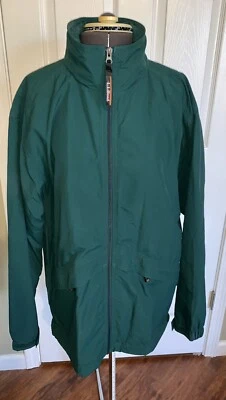 Chaqueta Parka Nylon LL BEAN Esquí Senderismo Camping Paquete Forrado Capucha Verde 0 YB29 L Foto 1 de 4