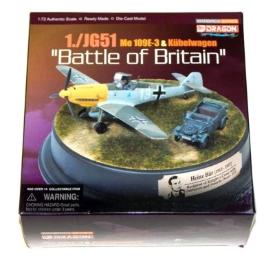 MIB DRAGON WINGS, WARBIRDS SERIES HEINZ BAR BATTLE OF BRITAIN ME 109E-3 / 50153 - Image 1 of 3