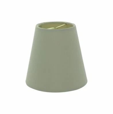 4 Inch White English Barrel Silk Chandelier Shades - Image 1 of 4