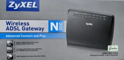 Zyxel Wireless N300 VDSL2 4-port Gateway with cables - Image 1 of 4