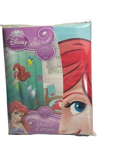 Disney’s Little Mermaid Ariel Flounder Fabric Shower Curtain Jay Franco New 90s - Picture 1 of 5