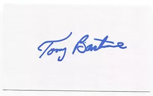 Tony Bartirome 3x5 Index Card Autographed Signature Pittsburgh Pirates - Picture 1 of 2
