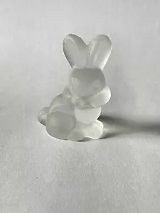 Vintage 1981 Goebel Frosted Glass Bunny - Picture 1 of 4