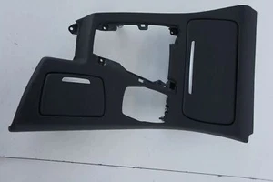 Cubierta original BMW F10 consola central cuero NEGRO 51168050680 - Imagen 1 de 10