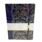 Papyrus Express Beautifully Blue Metallic Gold Gingko Leaf Journal 224 Pages NWT