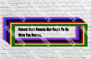 32" x 10" Border Mat Frame for personalized poster - Picture 1 of 1