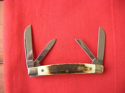 CUCHILLO BUCK CREEK BEAR & BULL 4 HOJAS CONGRESS CIERVO ASAS 1999 G Foto 1 de 4