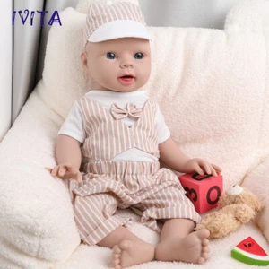 IVITA 20'' Full Silicone Reborn Baby Boy Solid Silicone Doll Can Take Pacifier - Picture 1 of 12
