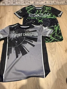 Qty 2 ESX 360 Esports Gaming Gear Champion Jersey Shirts Boys 14/16 - Picture 1 of 10