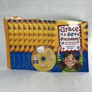 Grace For President ! 10 Student Books & CD School Grade 2 Home Classroom Rigby - Picture 1 of 12