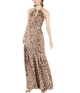 leopard halter dress