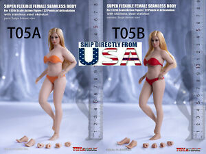 TBLeague 1/12 Seamless Female Body PLMB2022 T05A T05B PHICEN 6" Figure Doll