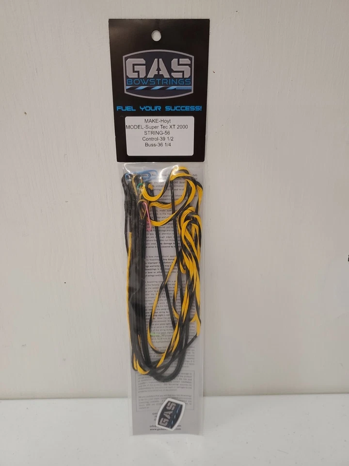 Gas Bowstrings Hoyt Super Tec XT 2000 Yellow/Black String Set - Image 1 of 4