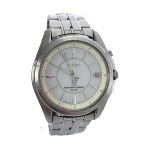*EXC+3* Seiko Brightz 7B22-HAB0 Titanium Solar Radio Wave Men's Watch JAPAN b076 - Picture 1 of 3
