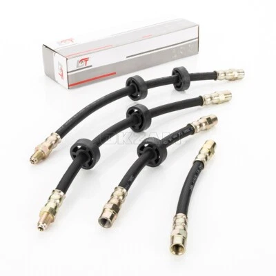 4x MANGUERA FRENO DELANTERA TRASERA IZQUIERDA + DERECHA PARA AUDI 80 90 Foto 1 de 4