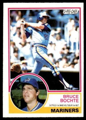 1983 O-Pee-Chee Bruce Bochte Seattle Mariners #28 - Image 1 of 2