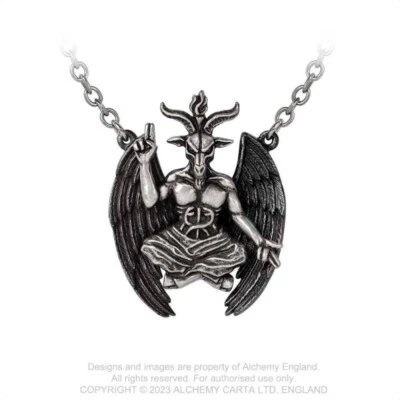 Baphomet Anhänger Amulett Luzifer Wicca Gothic Magie Black Metal ALCHEMY P944 - Bild 1 von 2
