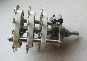 3 WEGE 3 POSITIONEN 3 Decks CERAM WAHLSCHALTER DREHSCHALTER.  - Bild 1 von 4