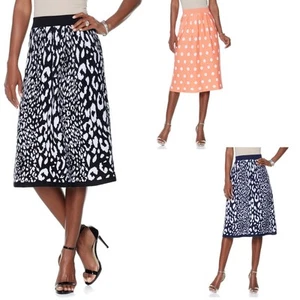 Wendy Williams Jacquard Pleated ALine Skirt 469751J LAST ONE (Med) - Picture 1 of 2