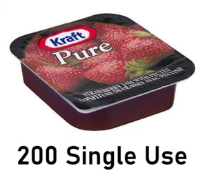 Kraft Pure Strawberry Jam, 16ml Packets, 200 Count - Picture 1 of 3