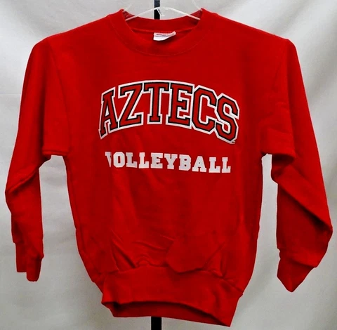 San Diego State Aztecs NCAA Volleyball Youth Hanes Crew Neck Cover