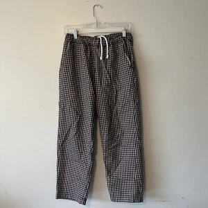 PACCBET Check Flannel Easy Pants XS Biege Worn Authwntic - Picture 1 of 9