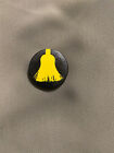 Witches Broom Vintage Pinback Button 1 .5? Broom Button Sweeping