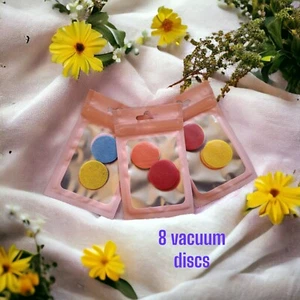 8 Vacuum Discs Hoover Pads strong Scented Freshener Discs - Pack Of 8 Large 30mm - Picture 1 of 3