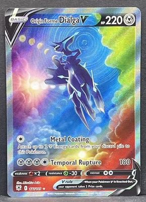 Origin Forme Dialga V (Alternate Full Art) 177/189 Swsh10: Astral Radiance Holo - Image 1 of 2